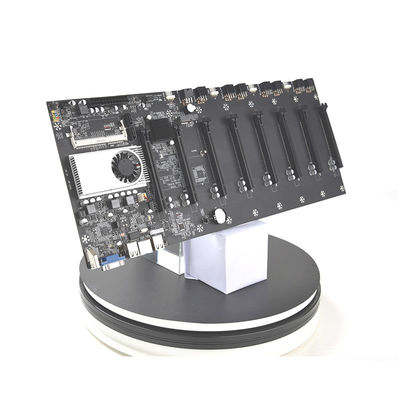 Cryptocurrency Ethereum 8 Gpu Mining Motherboard Celeron ® 1037U 8 PCIE 16X 50mm Slot Distance