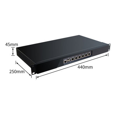 Dual core 3th i3 i5 i7 6 Gigabit LAN 1U rackmount  firewall PC appliance soft router support pFsense