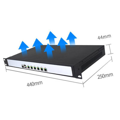1U rackmount 6 Gigabit LAN network security pFsense soft router firewall PC 7th Gen i3-7130U I5-7360U i7-7560U