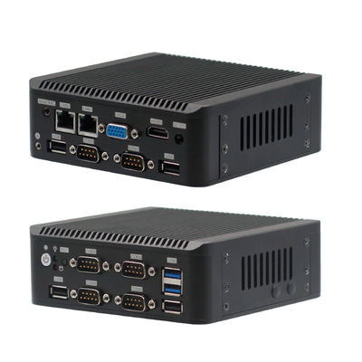 Gemini Lake J4105 J4125 N4100 N5000 Industrial Fanless Mini PC 2 LAN 6COM Nuc
