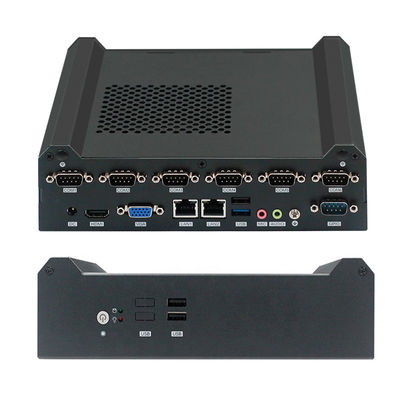 Intel® Braswell  N3160 N3710 quad cores fanless industry mini pc 2 LAN 6 RS232 COM embeded computer