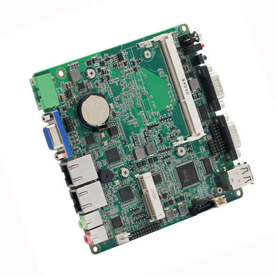 Quad Cores J1900 NANO Fanless NUC Motherboard 4 COM 2 LAN Industrial Mainboard