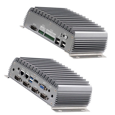 DC 12V Embedded Fanless PC , Industrial Mini Computer Dual Core 3965U CPU 2 GLAN