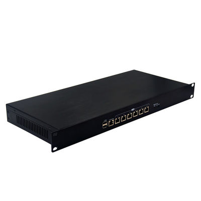 1U Chassis Mini Quad Core PC J1900 E3845 Network Security Firewall 6 Gigabit LAN Bypass