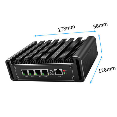 Intel ® J6412 cpu 4*2.5G LAN Firewall computer pFsense soft router fanless mini industry pc