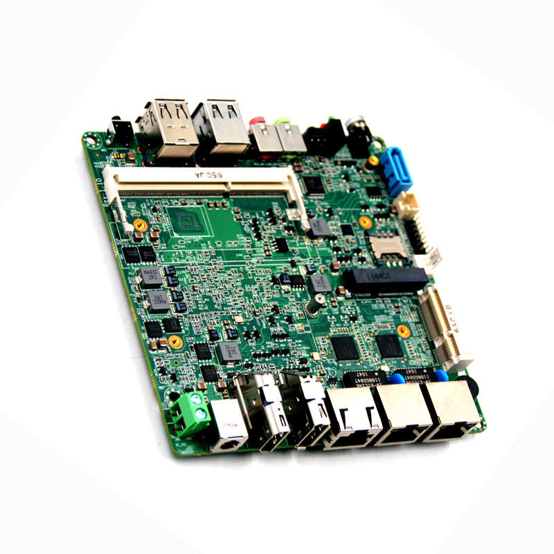 Quad Core E3845 Mini Computer Nano Motherboard RJ45 RS232 2 LAN HDMI DP Port